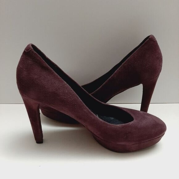 ROCKPORT Adiprene Platform Pumps High Heels Purple Suede Leather Sz 8.5 | Eur 39 - Picture 12 of 16